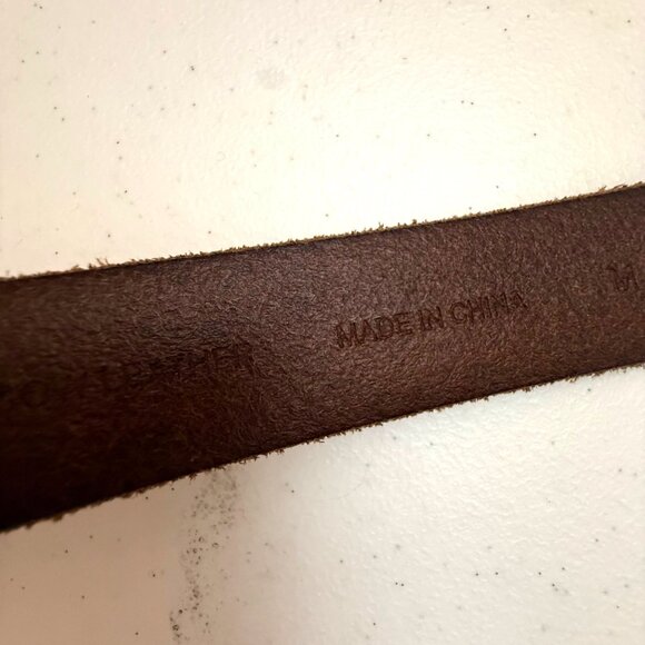 Banana Republic Women\'s Belt Sz M Brown Genuine Cow Leather Brass Tone Buckle main image 9